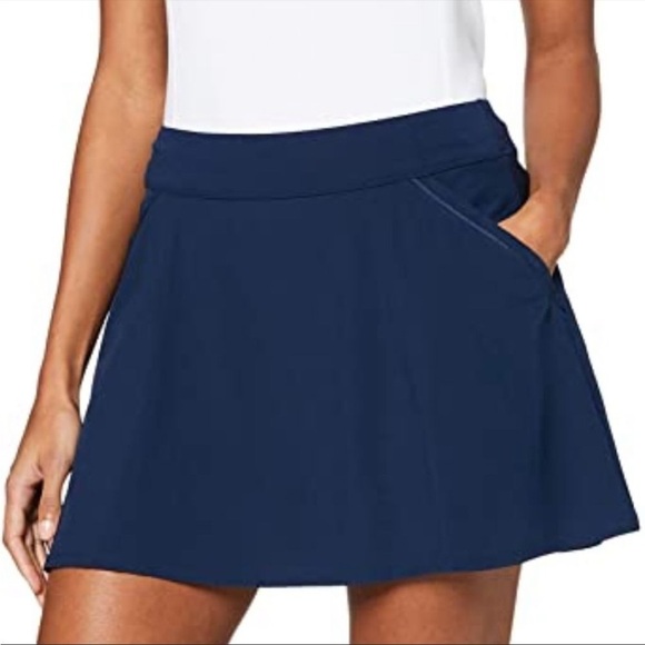 Under Armour Golf Links Skort Tennis Skort NWOT Preppy Athleisure Navy Blue - Picture 1 of 13